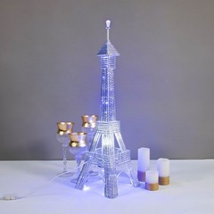 39″ tall Silver LED Lights Eiffel Tower Wedding Party Home Decorations WHOLESALE
