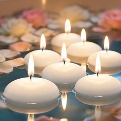 30 PCS Floating Candles – Small Floating Candles for Centerpieces White