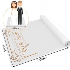 Thickened Aisle Runner, Gold, 4×100 Feet