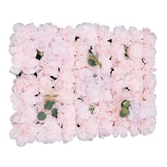 6PCS Artificial Silk Flower Wall Panels Floral Backdrop Party Wedding Decoration