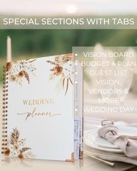 Beautiful Wedding Planner Book and Organizer – Enhance Excitement and Boho