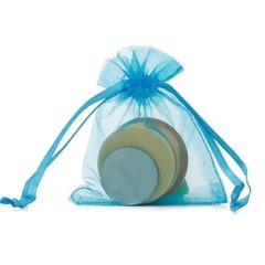 50 Pcs Gift Organza Bags with 4×6 inch 1 Count (Pack of 50) Aqua Blue