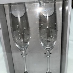 Studio His & Hers Wedding Toasting Glasses Tapered Two-Piece Set Of 2