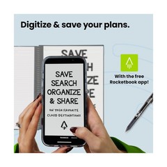 Rocketbook Smart Reusable Everyday Planner, Undated Weekly, Mon… FAST USA SHIP