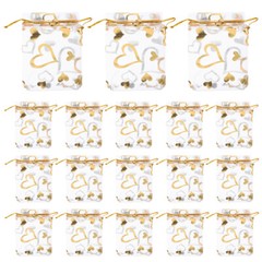 100pcs Jewelry Pouches Small Gift Bags Drawstring Gift Bags Candy Pouches for