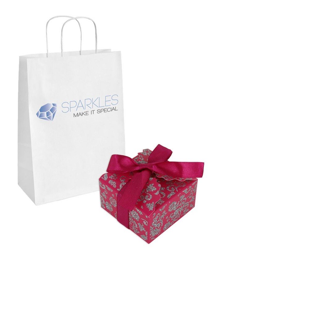 10 Fuchsia Small Ribbon Wedding Favor Gift Boxes Party Event Decor Candy Box
