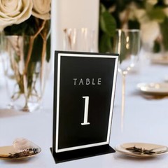Custom Wedding Table Sign Acrylic Wedding Table Numbers Wedding Table Decor