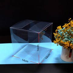 10X Box Clear PVC Plastic Cube Wedding Party Favour Gift Display Transparent BOX
