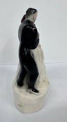 Vintage 1948 Paper Mache Bride and Groom Wedding Cake Topper