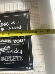 Fetco Home Decor Picture Frame With A Wedding Message For A Wedding