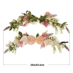 Weather Resistant Faux Floral Wedding Arch Sign Decor Ceremony Backdrop