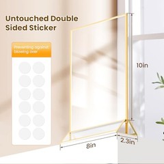 Gold Frames 8X10 Acrylic Sign Holder Double-Sided Picture 8X10-6 Pack-Gold