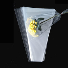 100Pcs Clear Plastic Flower Bouquet Sleeves – Crisp Cellophane Gift Wrapping Bag
