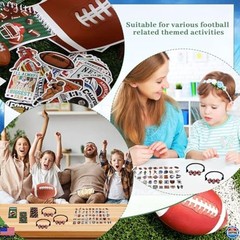 134-Piece Football Party Favor Set – 16 Stationery Items, Stickers & Gift Bags