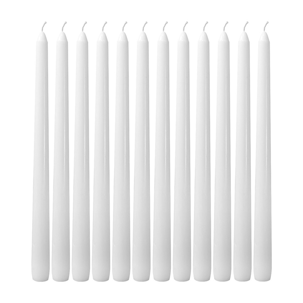 CANDLESEE 12 Pack White Taper Candles丨Taper 12 Candle,