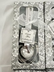 10 Heart Measuring Spoon Sets – Motivational Quotes –Bridal Shower/Wedding Gifts
