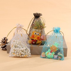 Star And Moon Organza Bags Jewellery Pouch Gift Bags Candy Packaging Bag 6 Sizes