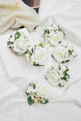 Pocket Boutonniere for Men, Set of 6, Groom Groomsman Boutonnieres for Weddin…