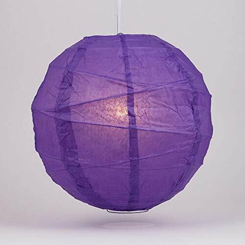 Quasimoon 12″ Purple Irregular Paper Lantern (10 PACK) by PaperLanternStore