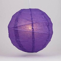 Quasimoon 12″ Purple Irregular Paper Lantern (10 PACK) by PaperLanternStore