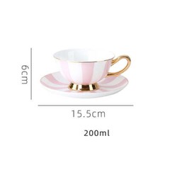 Bone China Coffee Cup Afternoon Tea Red Tea Cup Saucer Glass Water Stove Base