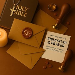 Religious Wax Seal Stamp Kit – 6 Brass Heads, Gift Box, Christian Symbols