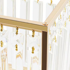 27 In. X 35 In. Gold Modern Rectangular Iron Acrylic Wedding Party Birthday Deco