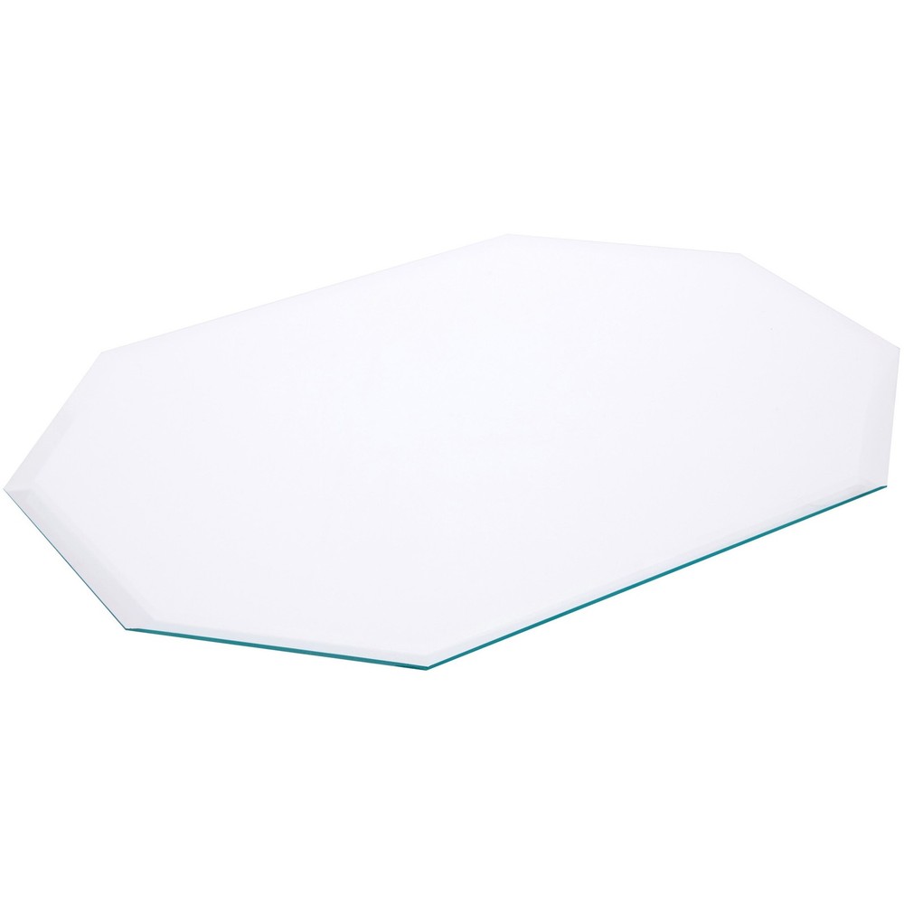 Plymor 13″ x 18″ Long Octagon, 5mm Thick Beveled Clear Glass