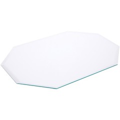 Plymor 13″ x 18″ Long Octagon, 5mm Thick Beveled Clear Glass