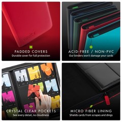 Vault X 9 Pocket Trading Card Zip Binder 360 Cards Premium Exo-Tec Album