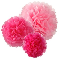 5X Tissue 4″ Paper Pom-Poms Ball Wedding Birthday Party Home Crafts Decoration