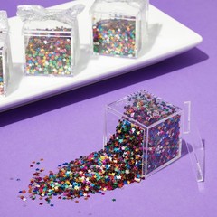 7 oz/ 200 g Rainbow Colored Star Confetti for 7 Ounce (Pack of 1), Multicolor