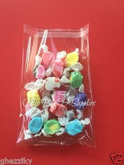 100 – Clear Cellophane Resealable Cello Small Treat Candy bags Wedding Cookie