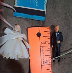 Vintage Wedding Cake Toppers Roses N More ! Early 60s