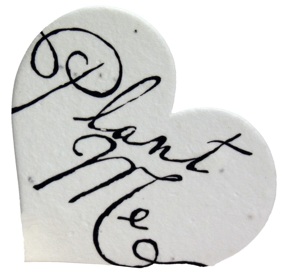 50 Count Wildflower Seed Paper Hearts Eco-Friendly Wedding Favors Gifts