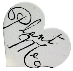 50 Count Wildflower Seed Paper Hearts Eco-Friendly Wedding Favors Gifts