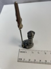 Small Mini Pewter Lighthouse Clip Place Card Holder Photo Holder 3.5 in