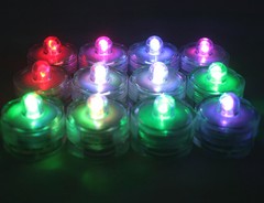 Multi-Color Changing LED very bright tealights, 24 – Candles Battery operated