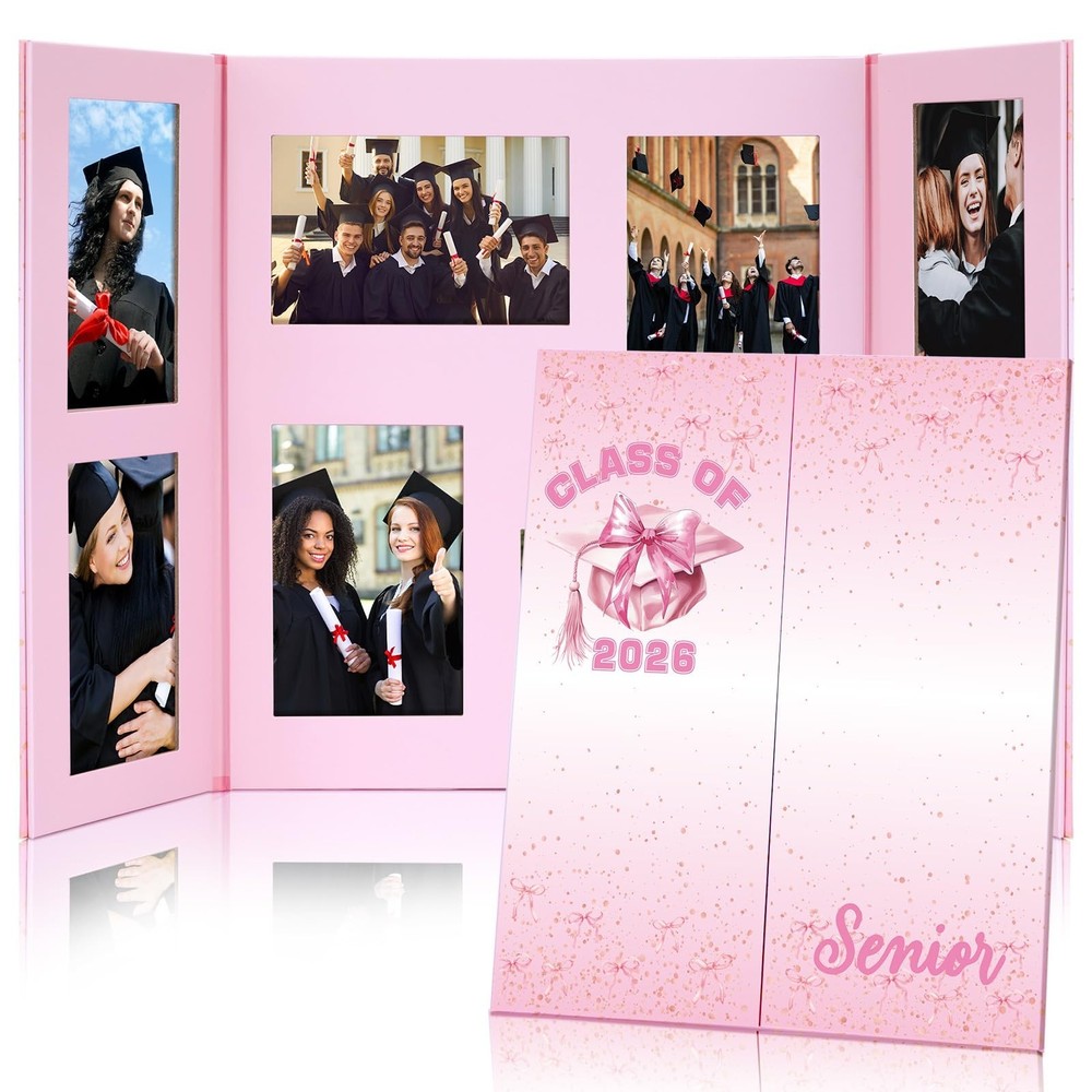 Tellingyou Senior Multi Picture Frame for 4 x 6” Photographs Congrats Grad