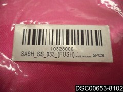 Qty= 5: SATIN Chair Sashes Tie Bows Catering Wedding Party FUSHA PINK 6″ x 106″