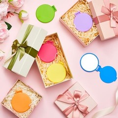 Pieces Compact Mirrors Bulk, Mini Folding Pocket Mirrors for 6 Bright Colors