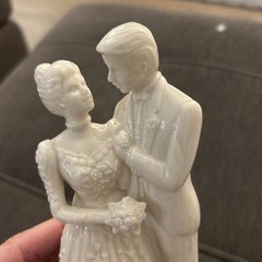 Lenox Wedding Cake Topper Bride & Groom Porcelain Mint with Box Free Ship in USA