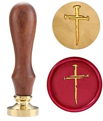 Jesus Christian Seal Wax Stamp Bronze Head with Handle, for Wedding, Cards