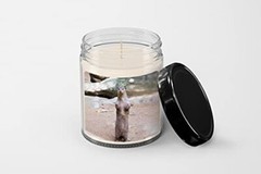Smooth Coated Otter Candle – Soy Wax Candle – Hand Poured Candle