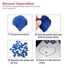 1000Pcs Artificial Fake Rose Petals Wedding Event Romantic Night Party Decor USA
