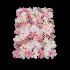 Flower Wall Panel Artificial Flower Wall Backdrop Flower Decoration 12Pcs