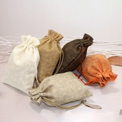 10/20/30pcs Wedding Imitation Hemp Favour Gift Bags Jewelry Drawstring Pouch