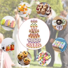 Large 6 Tier Cupcake Stand – Acrylic Pastry Display