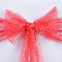 75 x Lace CHAIR SASHES Ties Bows Shabby Chic Victorian Wedding Reception Party