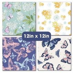 Desecraft 48 Sheets 12×12 Multicolored Cardstock 12 x 12 inches,